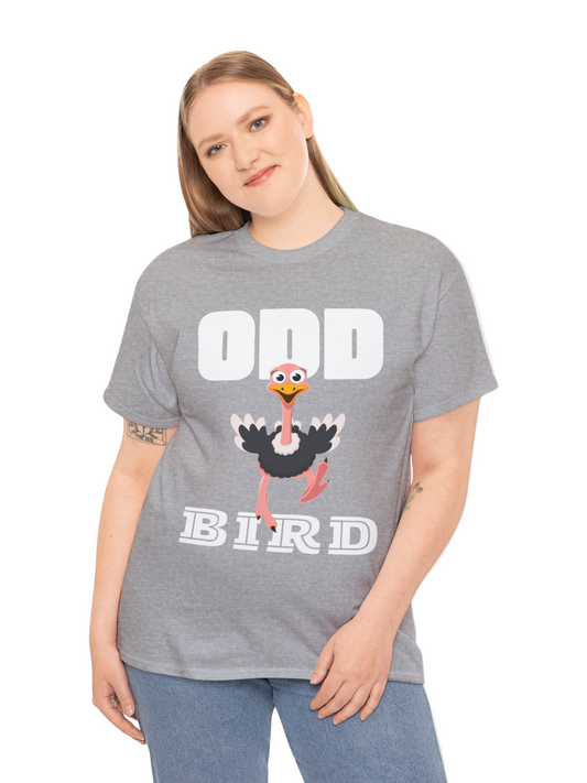 Plain Odd Bird Ostrich Heavyweight Unisex Tee