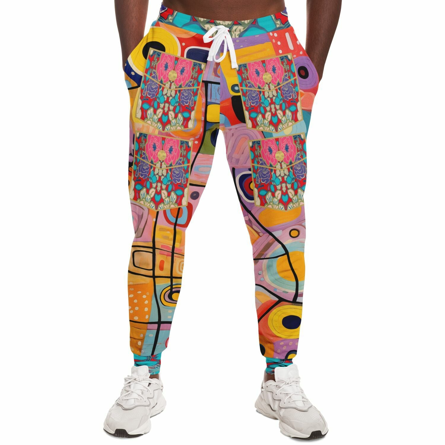 Rebel Yell Fantasia Patchwork Eco-Poly Unisex Joggers