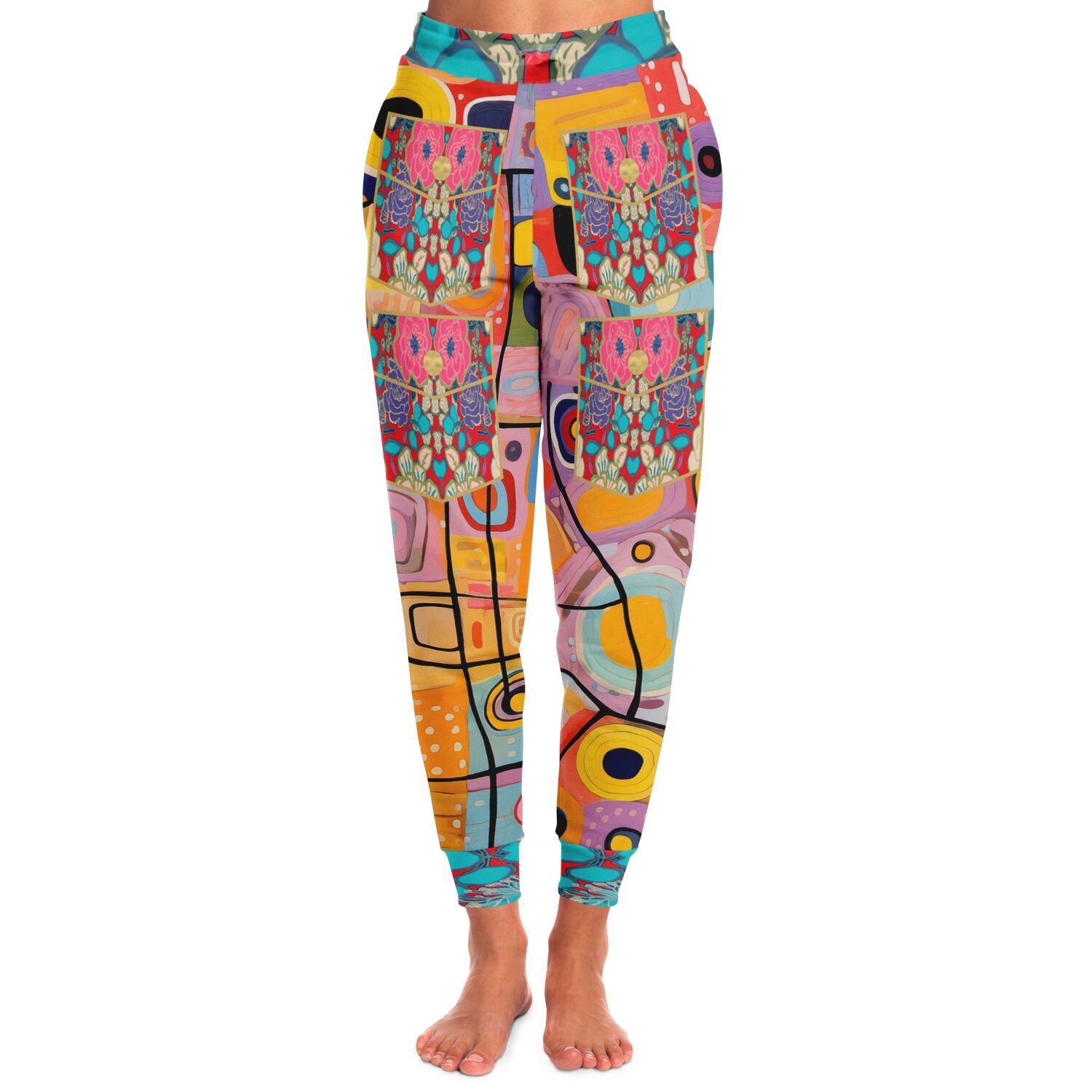 Rebel Yell Fantasia Patchwork Eco-Poly Unisex Joggers