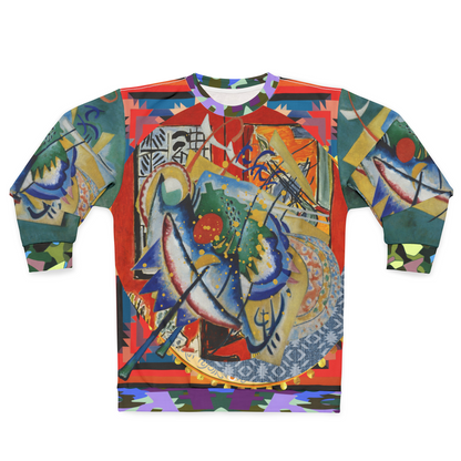 Red Oval on Gold and Denim Plate Unisex Sweatshirt (Gold Label)