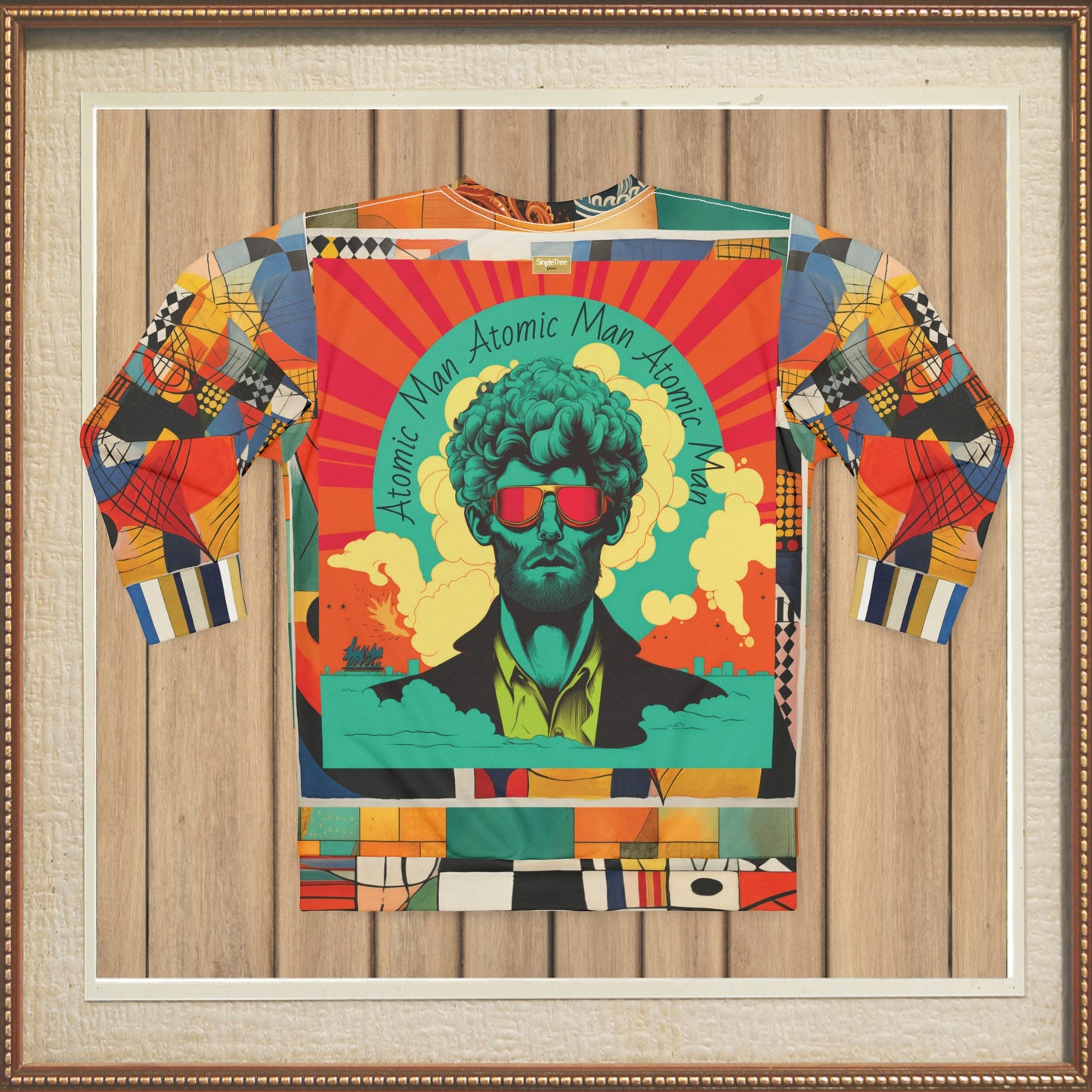 Atomic Man Abstract Art Print Unisex Sweatshirt