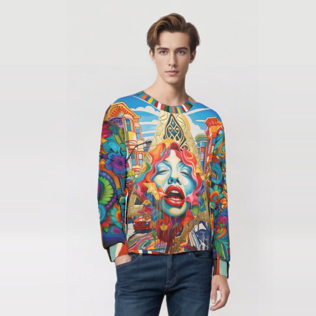 Trapped in Silence Pop Art Unisex Sweatshirt (Gold Label)