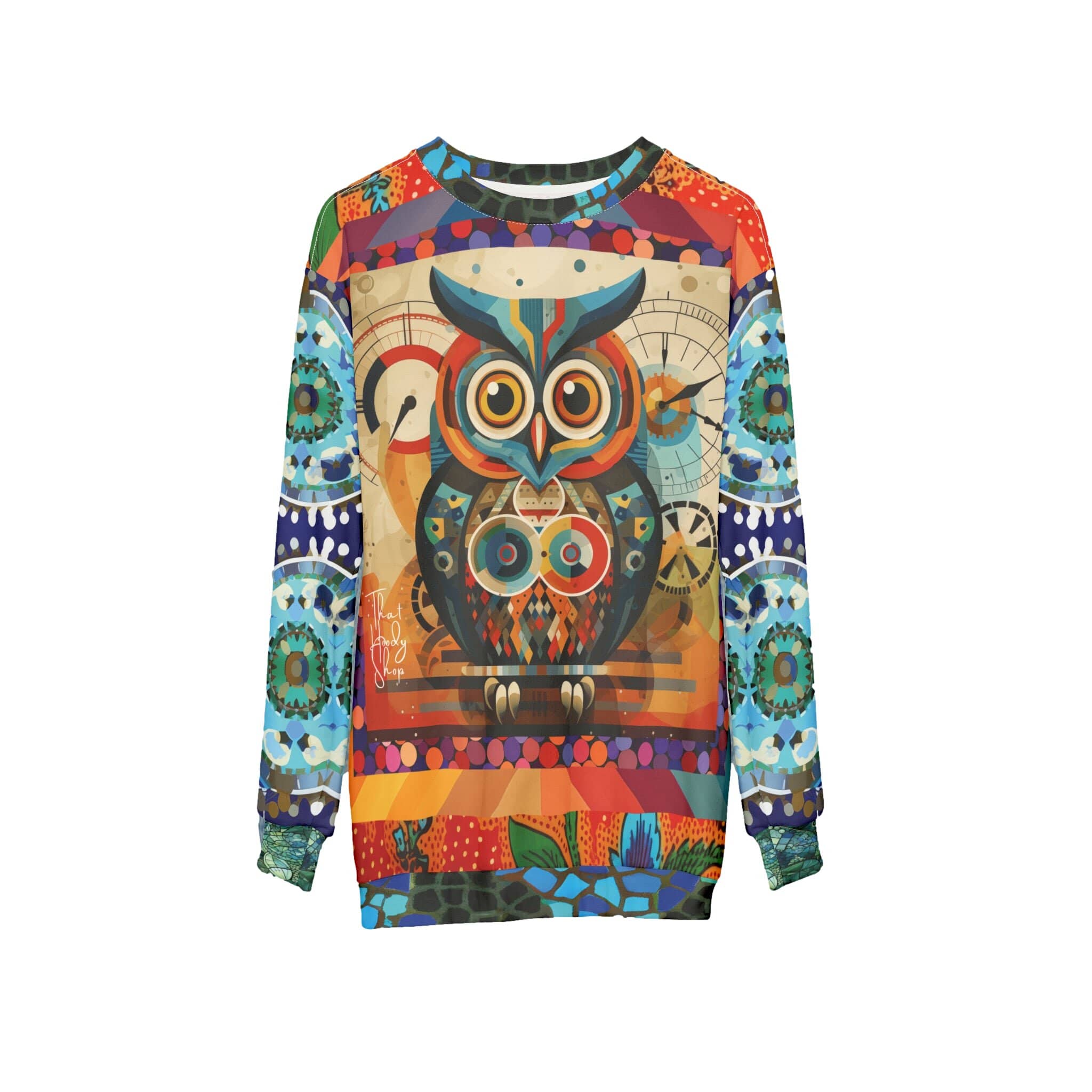 The Owls Have IT Steampunk Design Unisex Sweatshirt (Gold Label)