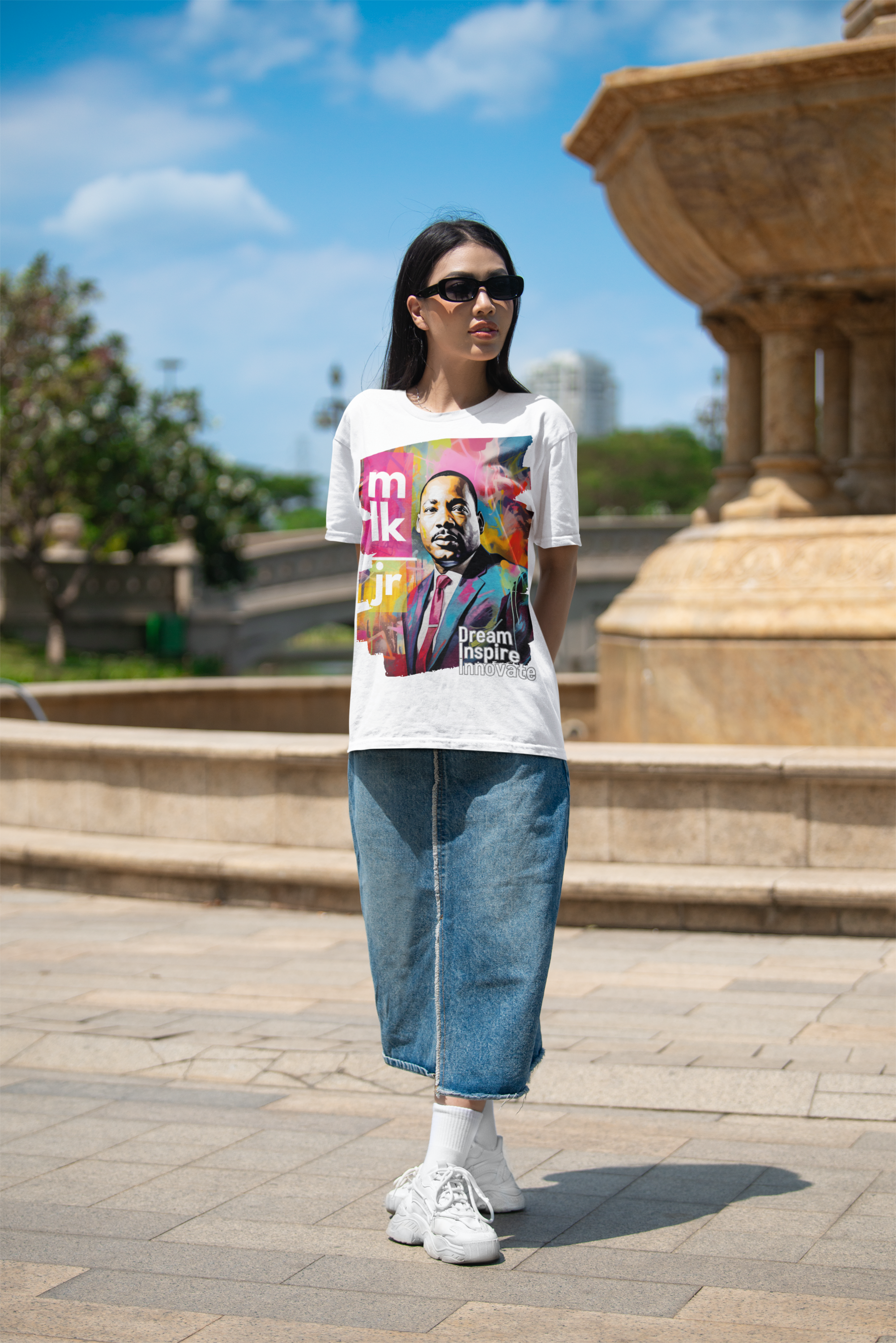 MLK Dream Inspire Innovate Unisex Premium T-shirt