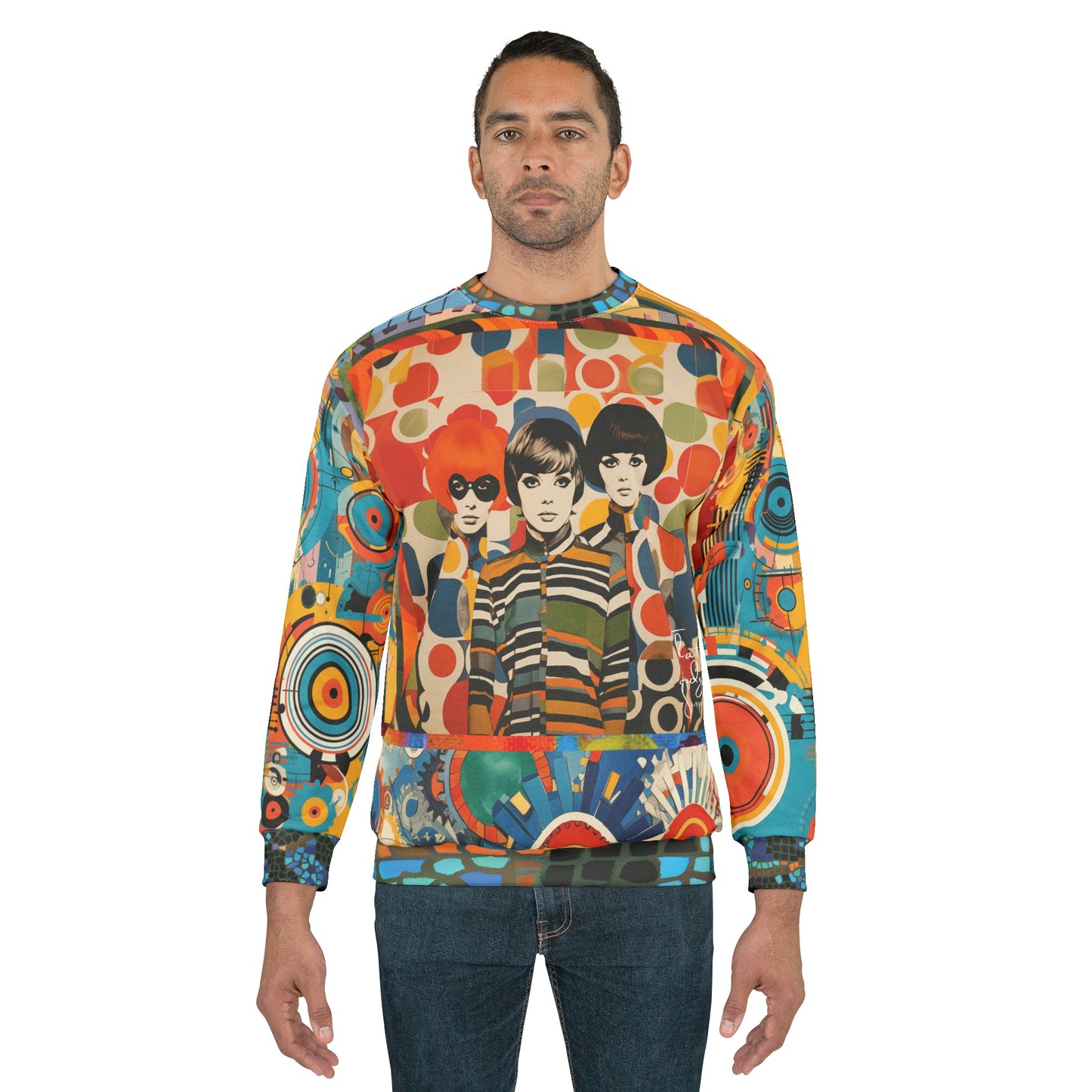 Keeping It Mod Pop Art Unisex Sweatshirt