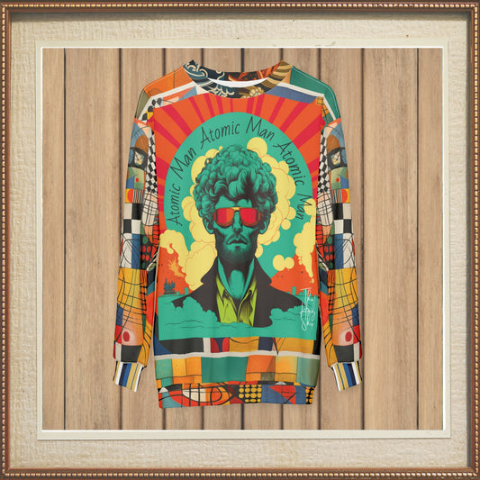 Atomic Man Abstract Art Print Unisex Sweatshirt