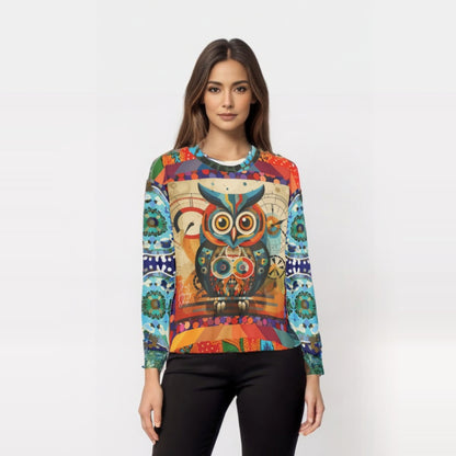 The Owls Have IT Steampunk Design Unisex Sweatshirt (Gold Label)