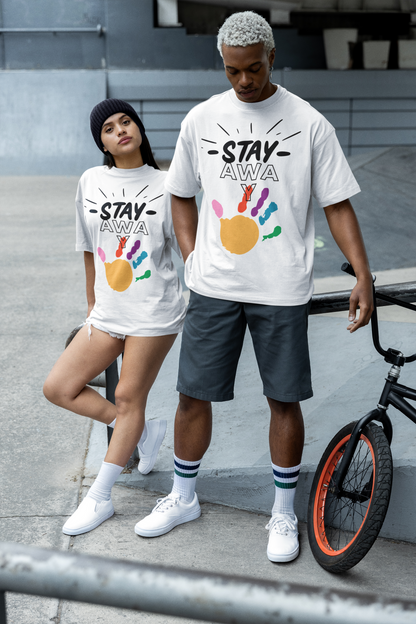 Stay Away Rainbow Hand Unisex Short Sleeve Tee