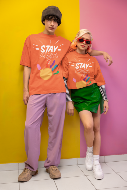 Stay Away Rainbow Hand Unisex Short Sleeve Tee