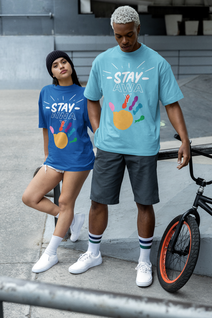 Stay Away Rainbow Hand Unisex Short Sleeve Tee