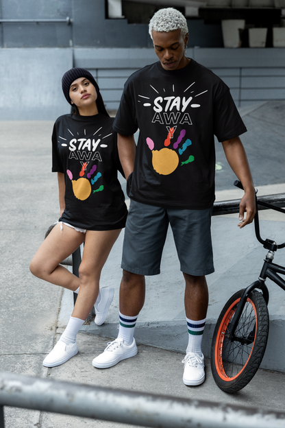 Stay Away Rainbow Hand Unisex Short Sleeve Tee