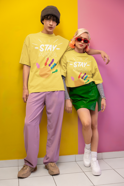 Stay Away Rainbow Hand Unisex Short Sleeve Tee