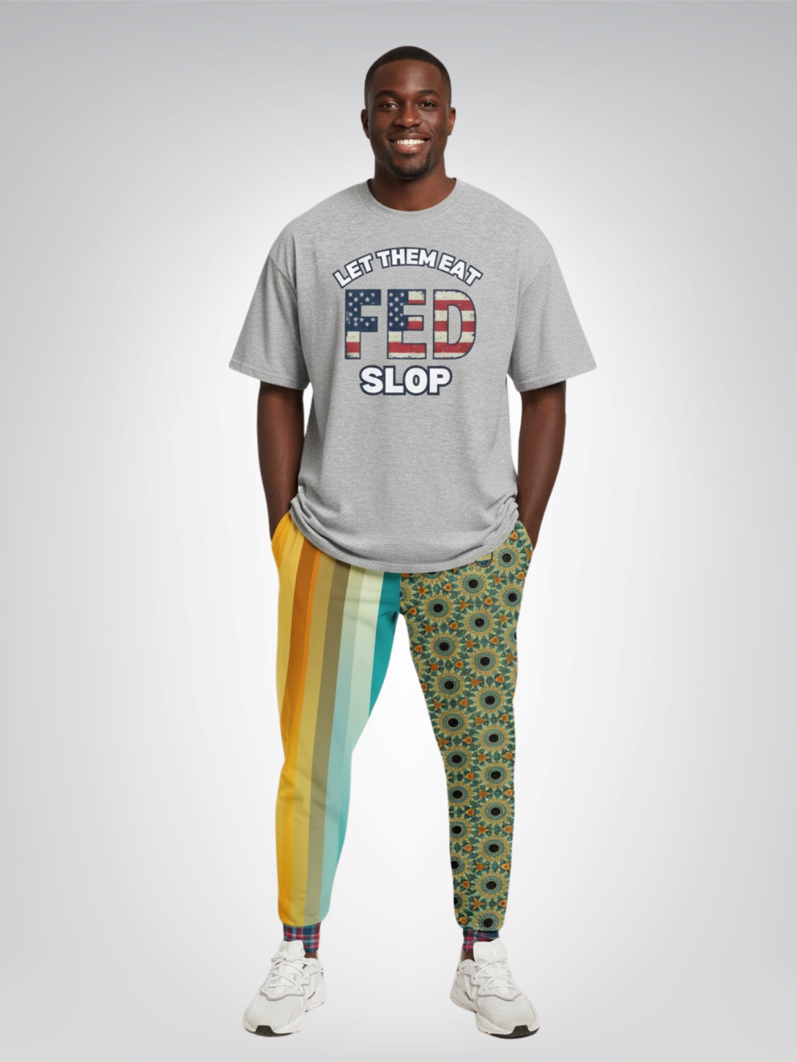 Sunflowers in My 1888 Van Gogh Duo Eco-Poly Unisex Joggers