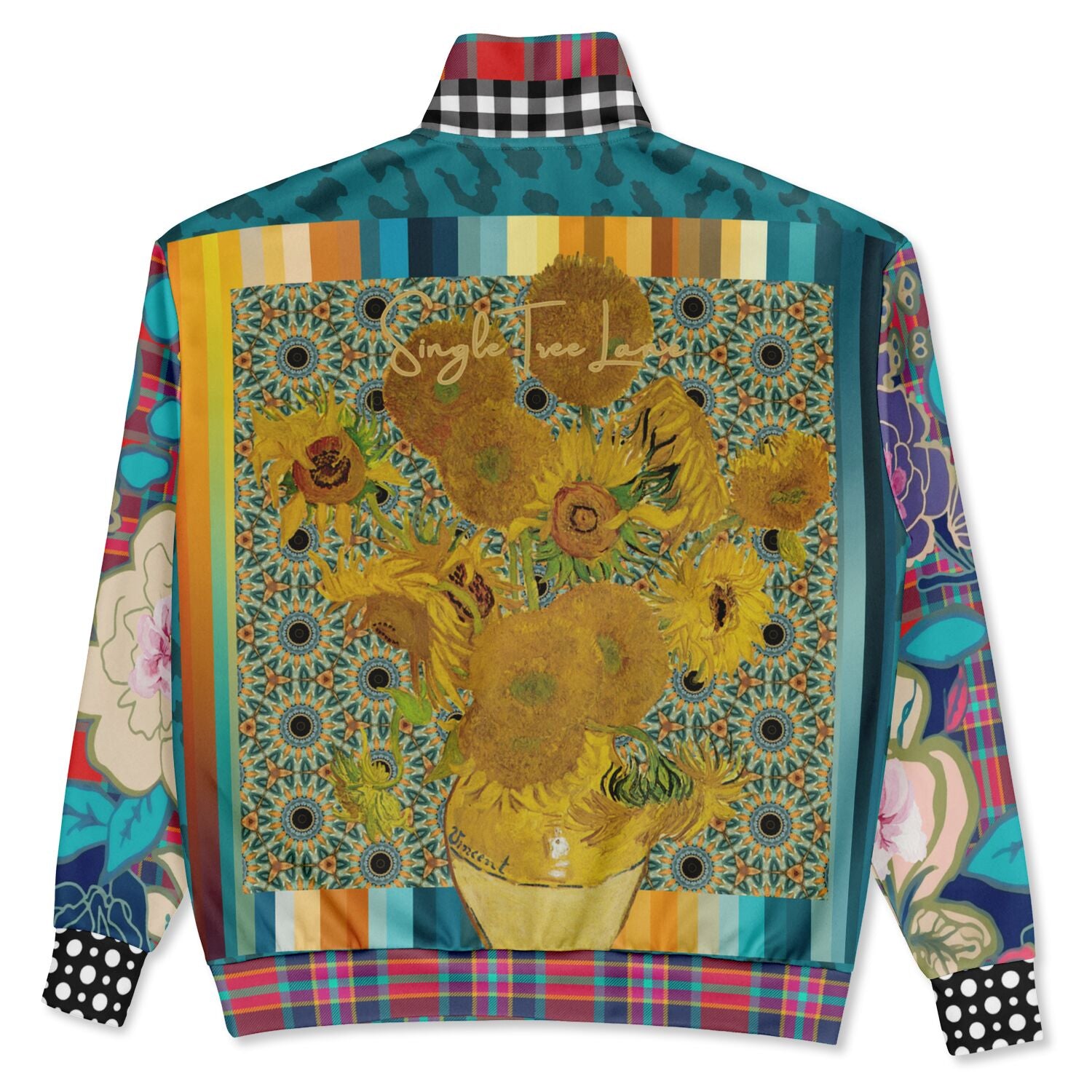 Sunflowers in My 1888 Van Gogh Heavyweight Oversized Quarter Zip Sweatshirt