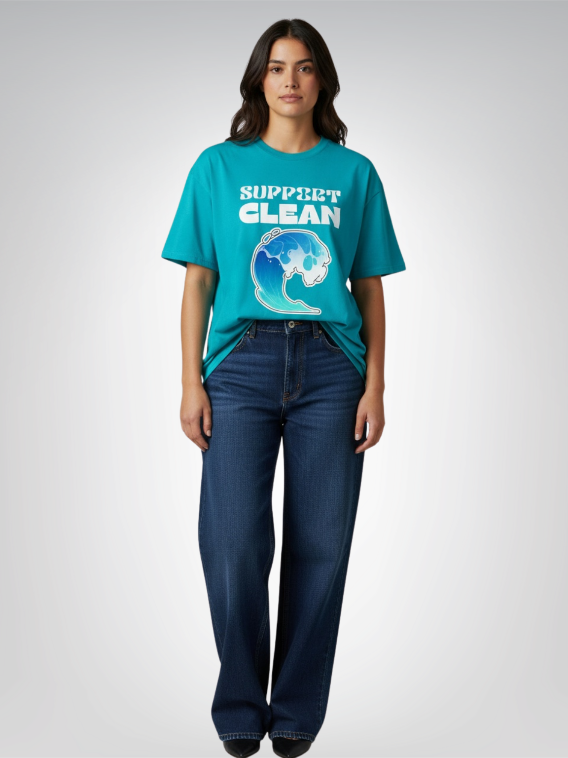 Support Clean Oceans Heavyweight Unisex Tee