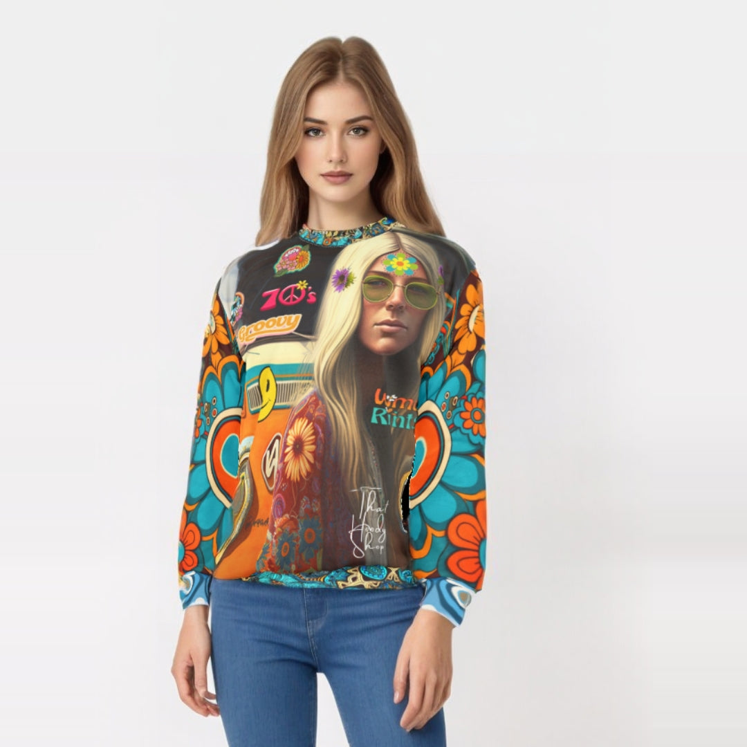 That 70s Girl Hippie-Inspired Unisex Sweatshirt