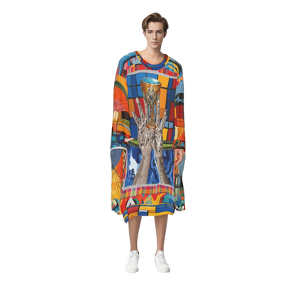 The Offering Chalice Colorblock Print Unisex Sweatshirt (Gold Label)