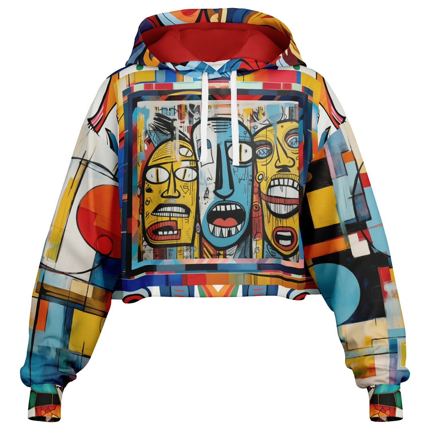 Three Lost Souls Eco-Poly Crop Hoodie