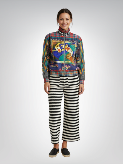 One Koi Two Koi - Best of Luck Heavyweight Oversized Quarter Zip Sweatshirt