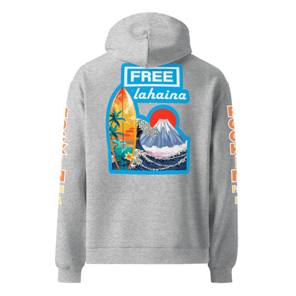 Free Lahaina Tribal Art Oversized Unisex Hoodie