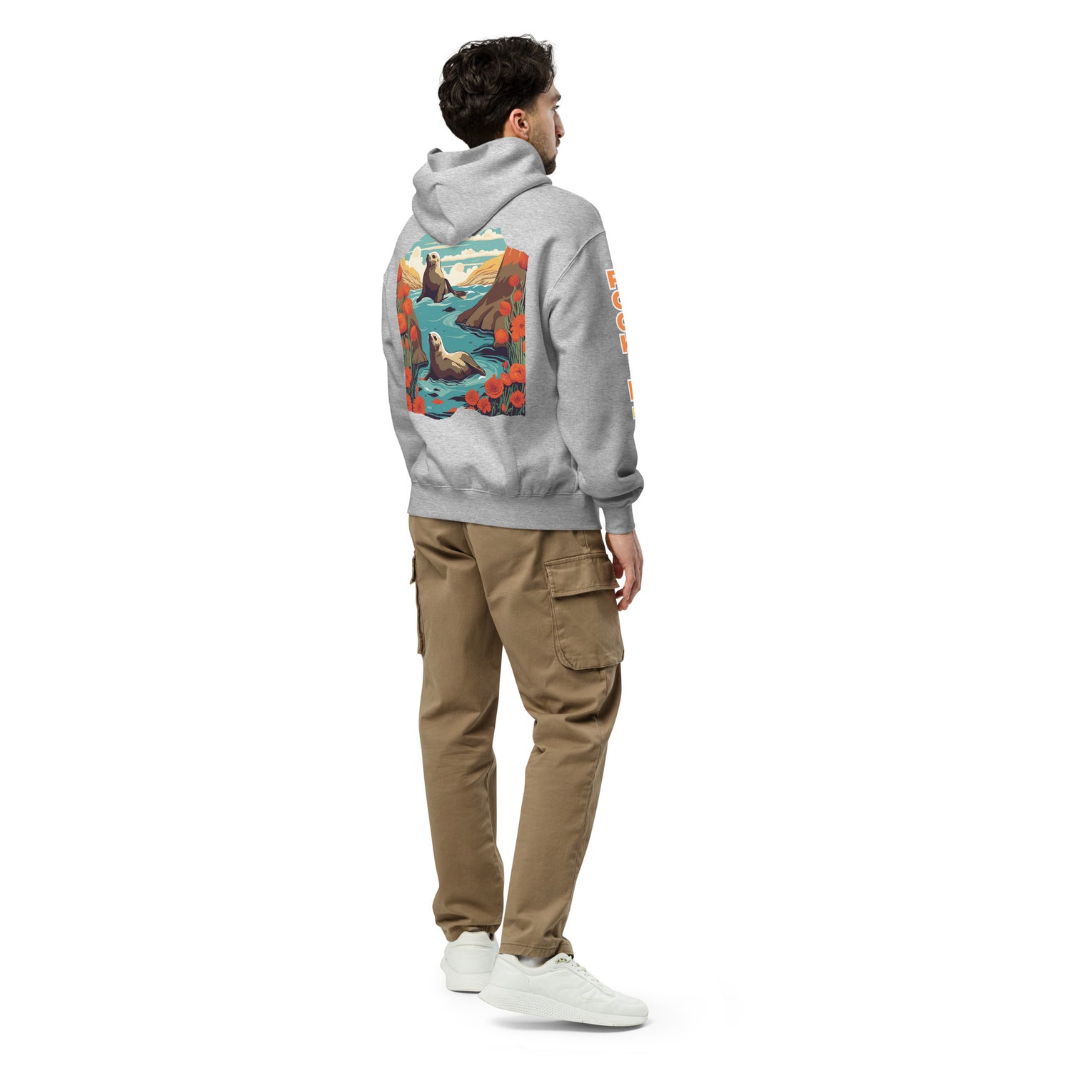 Surf California - Save the Beaches Oversized Unisex Hoodie