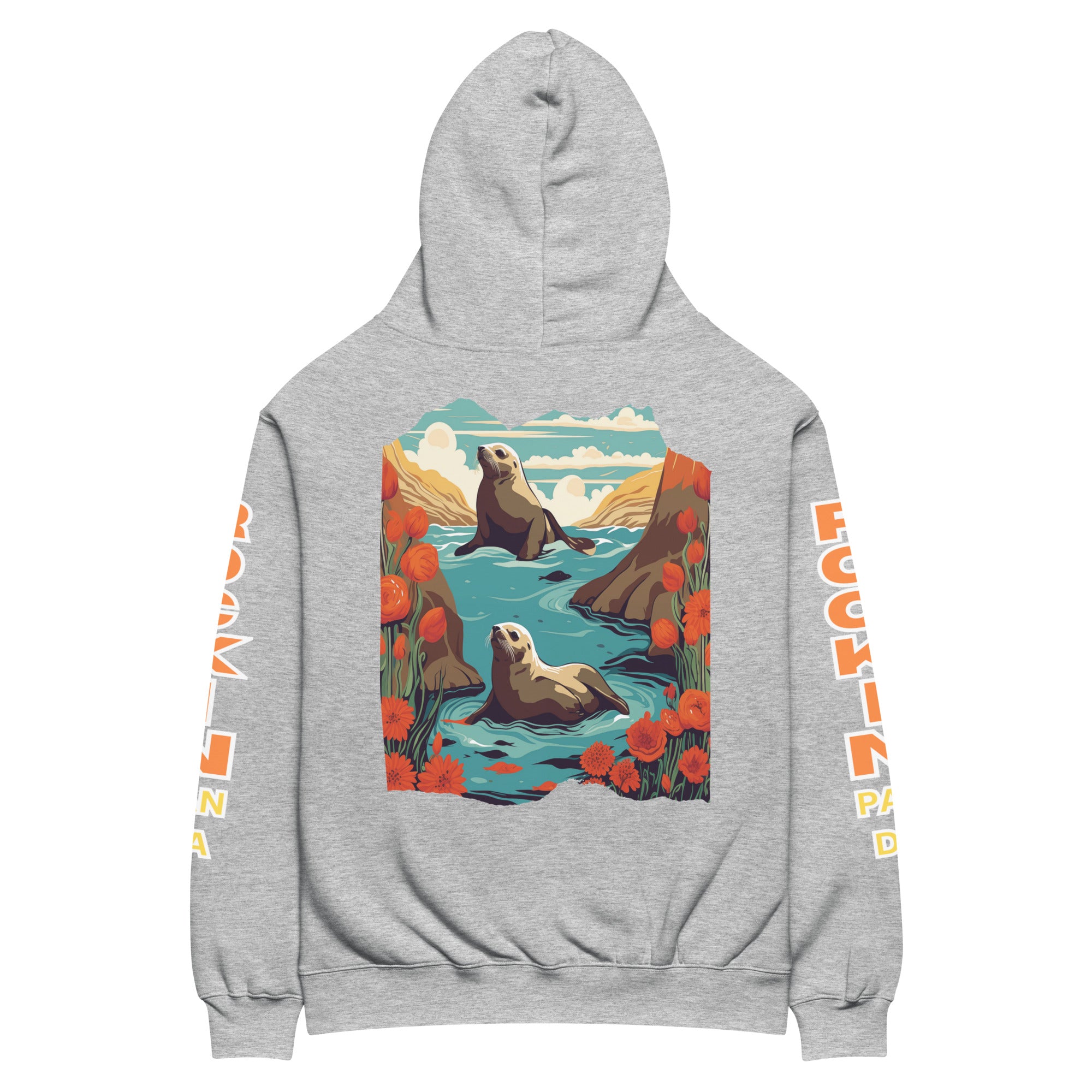 Surf California - Save the Beaches Oversized Unisex Hoodie