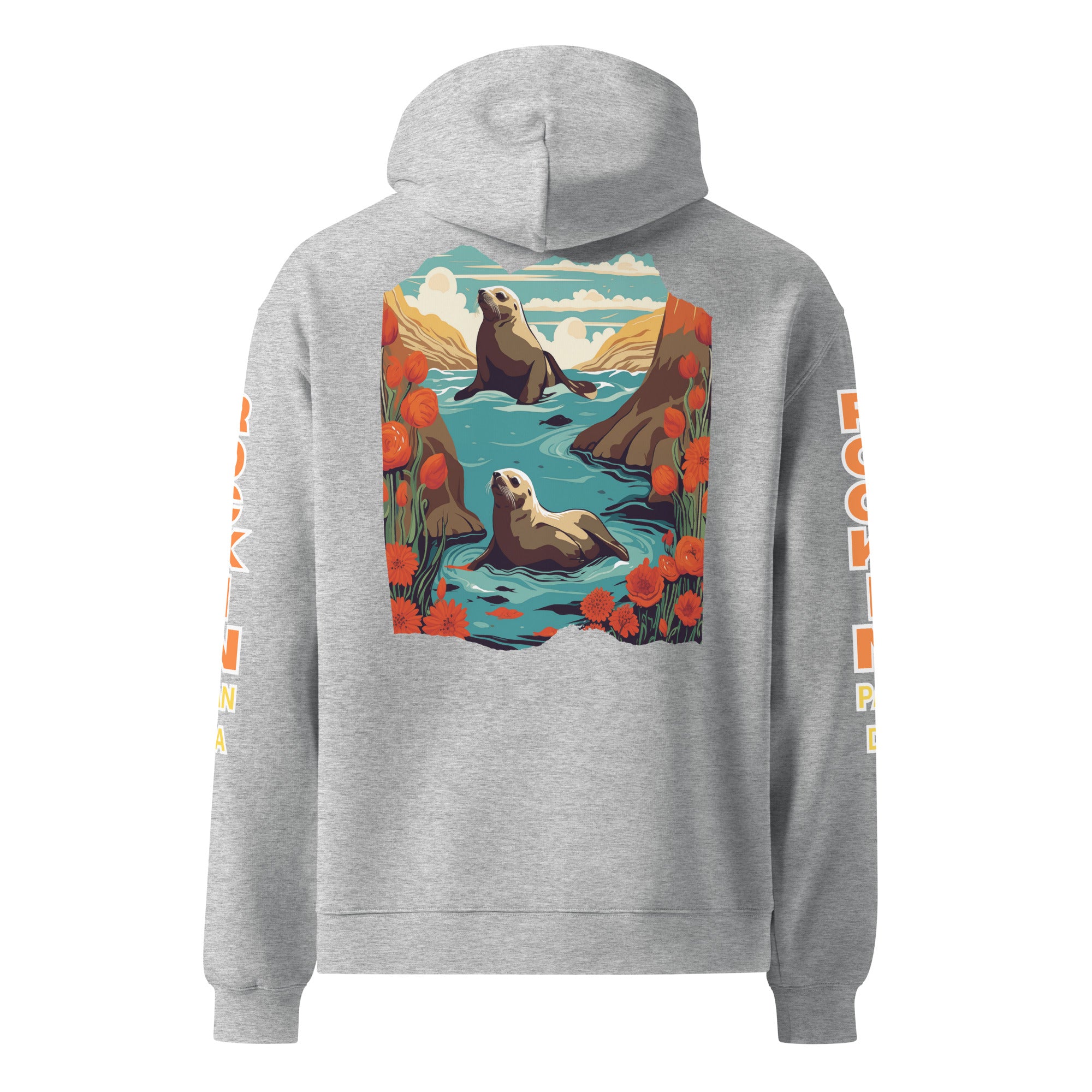 Surf California - Save the Beaches Oversized Unisex Hoodie