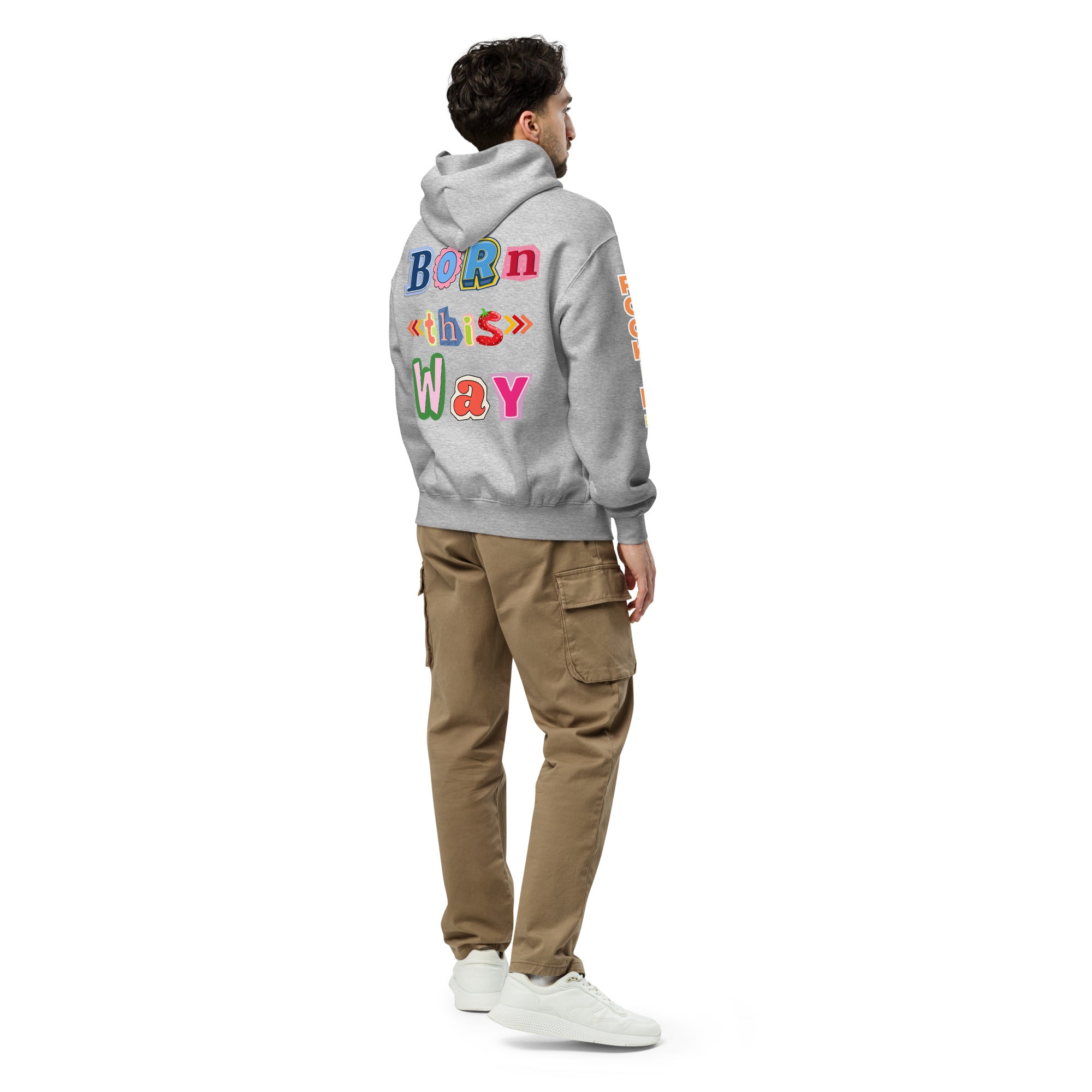 Born This Way Heavyweight Oversized Unisex Hoodie