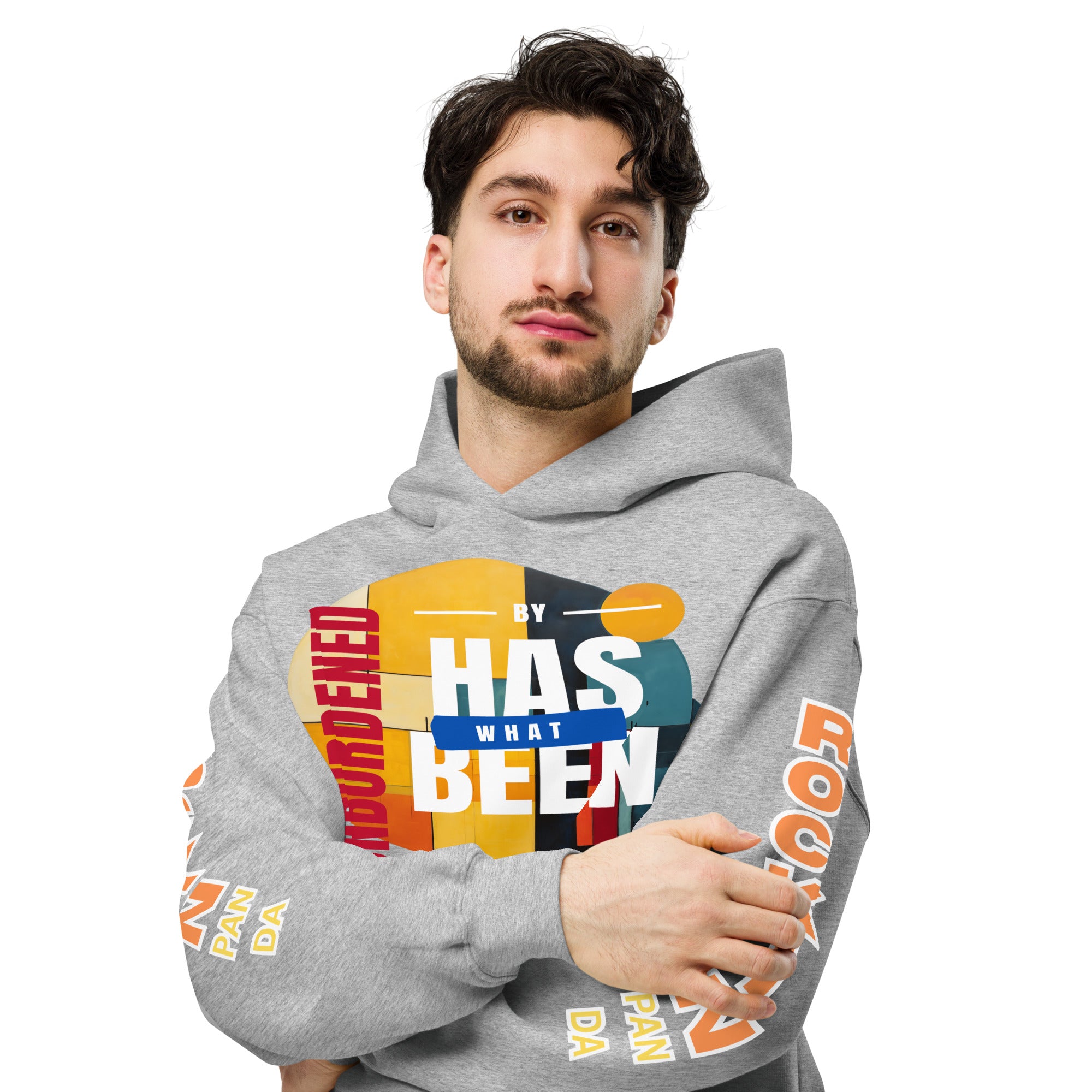 Unburdened by What Has Been Unisex Oversized Hoodie