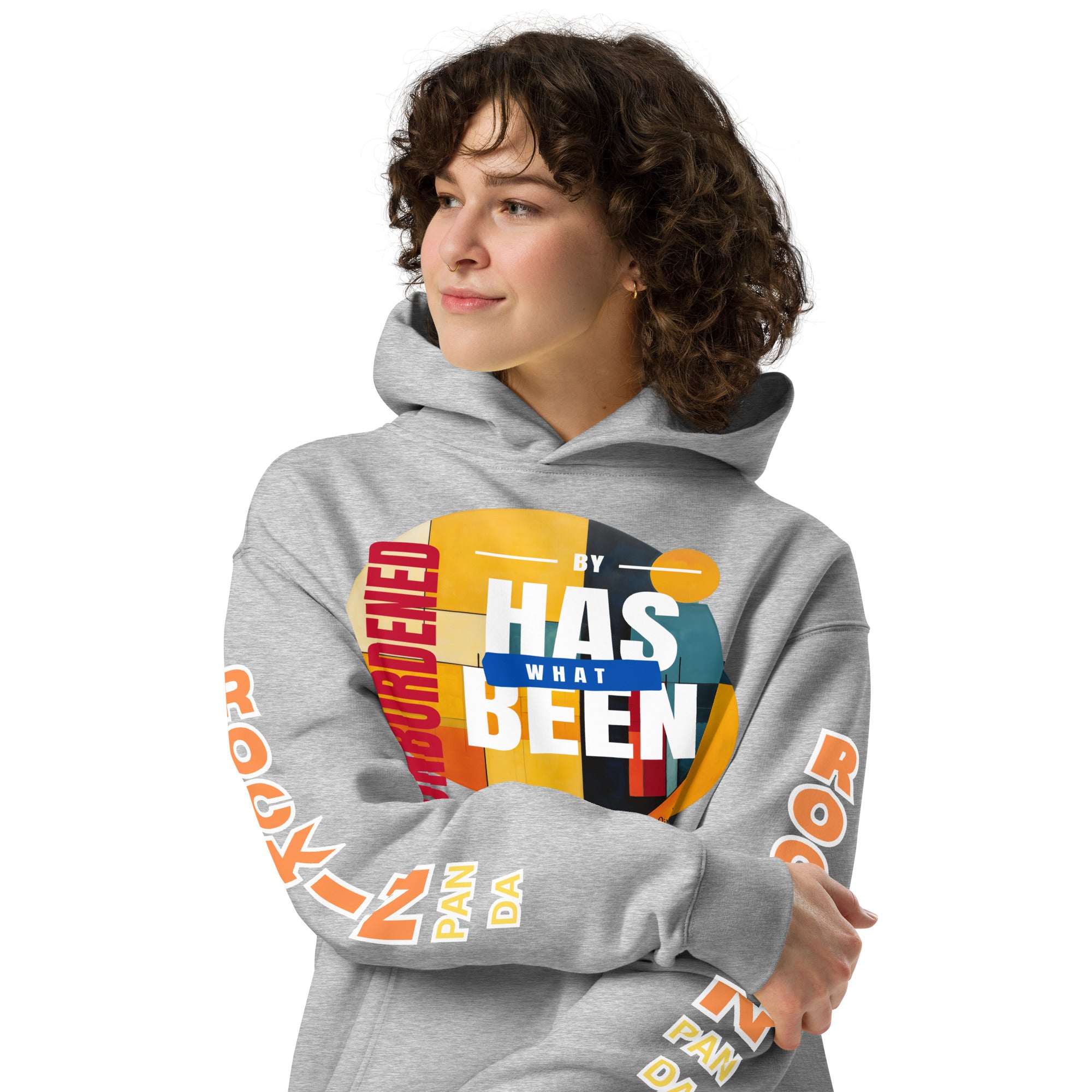 Unburdened by What Has Been Unisex Oversized Hoodie