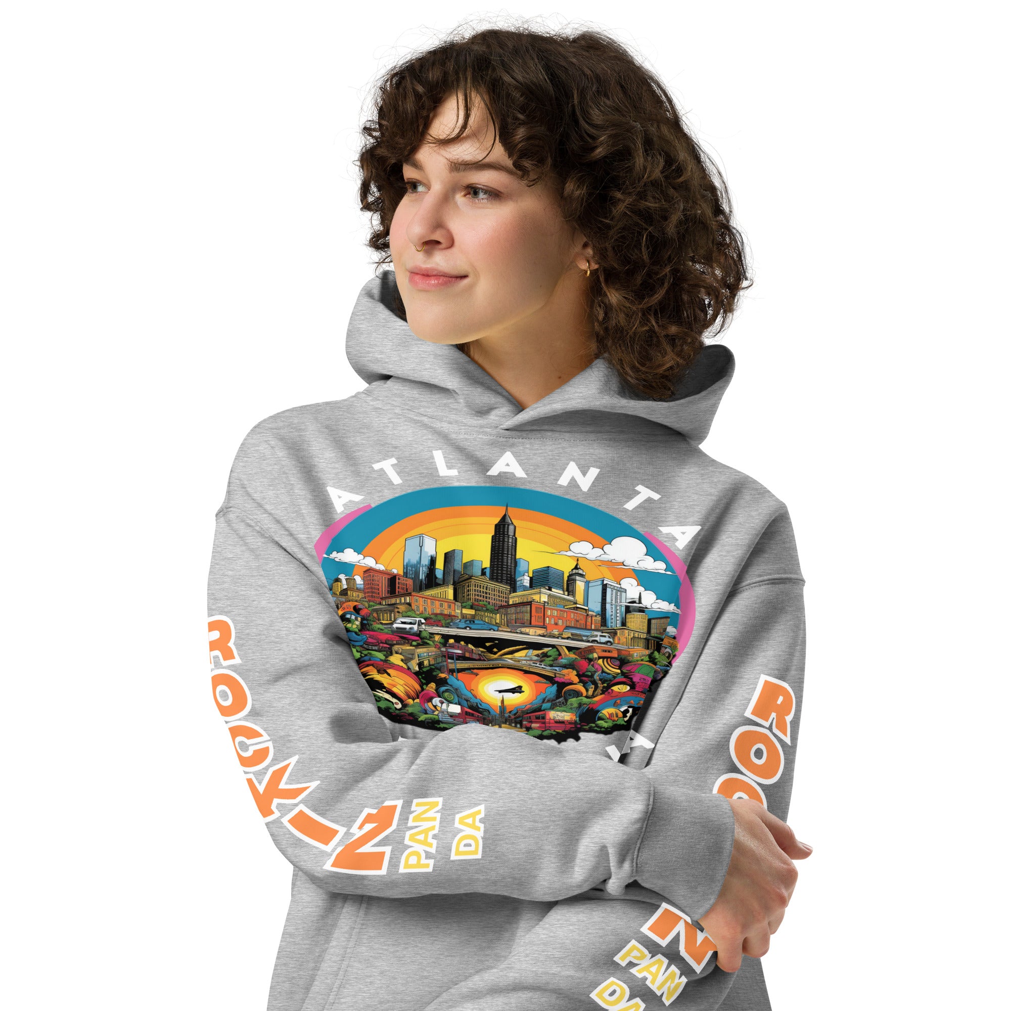 MLK Atlanta Cityscape Unisex Oversized Hoodie