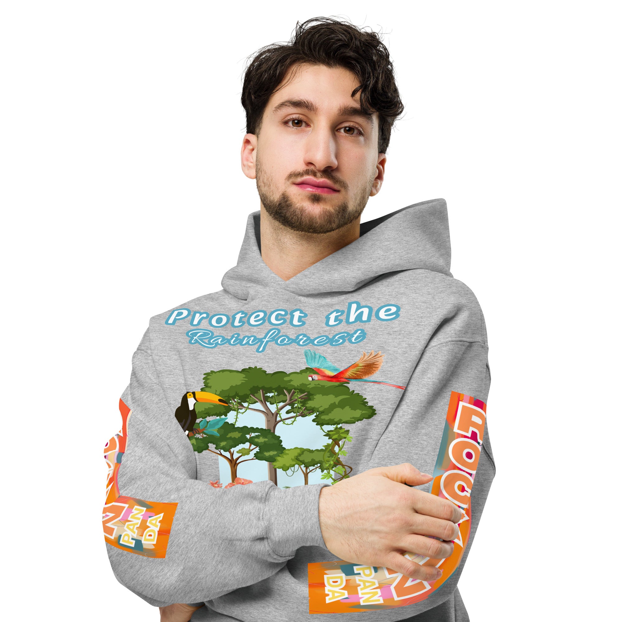 Protect the Rainforest Unisex Oversized Hoodie