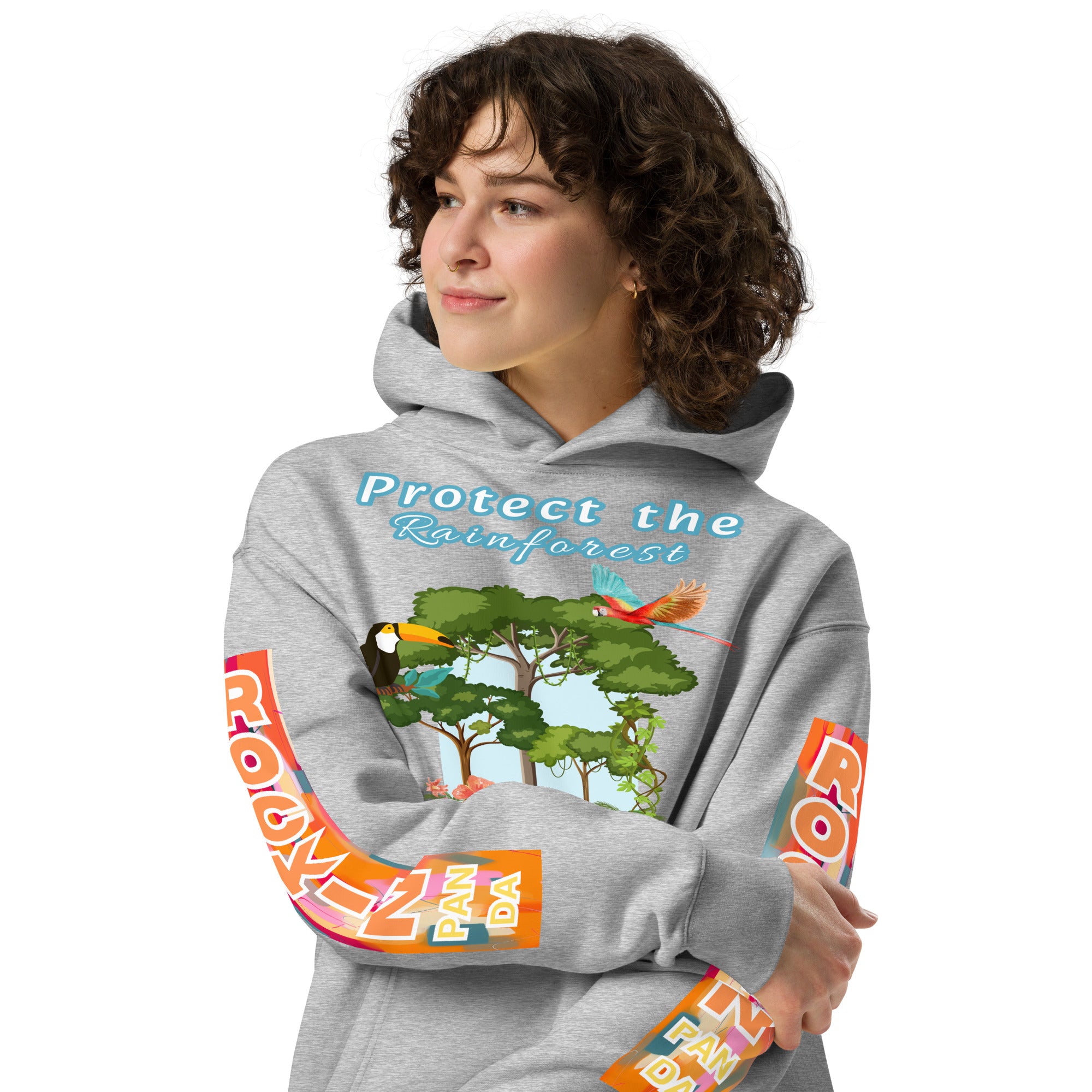 Protect the Rainforest Unisex Oversized Hoodie