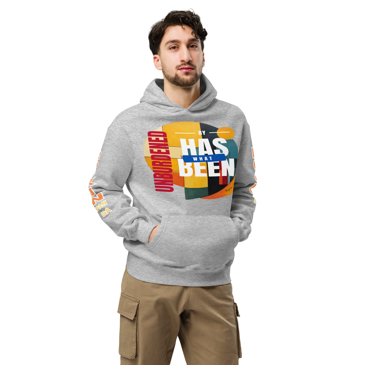 Unburdened by What Has Been Unisex Oversized Hoodie