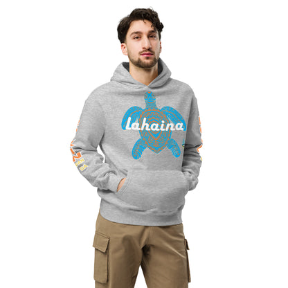 Free Lahaina Tribal Art Oversized Unisex Hoodie