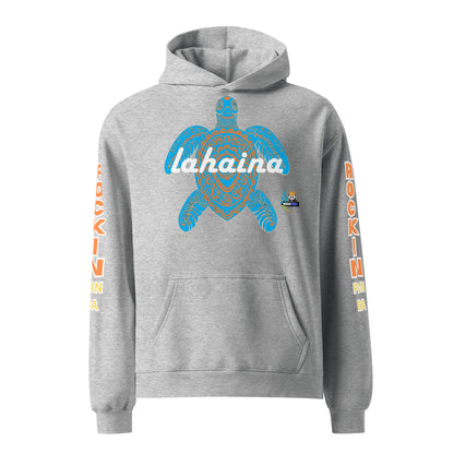 Free Lahaina Tribal Art Oversized Unisex Hoodie