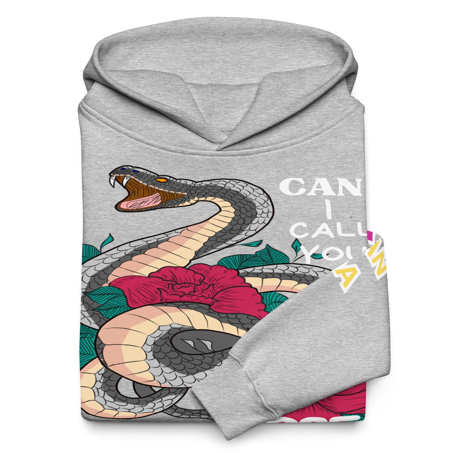 Deadly Sweet Snake Bite Floral Heavyweight Unisex Oversized Hoodie