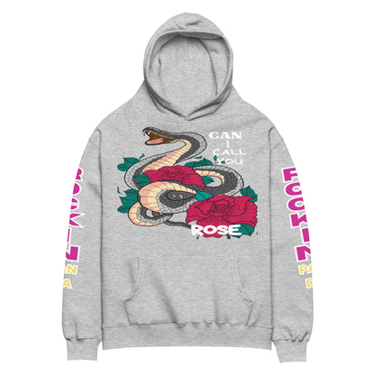 Deadly Sweet Snake Bite Floral Heavyweight Unisex Oversized Hoodie