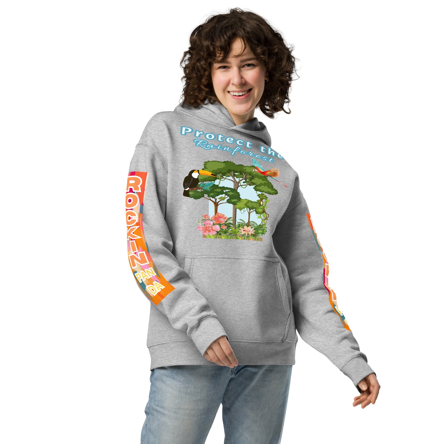 Protect the Rainforest Unisex Oversized Hoodie