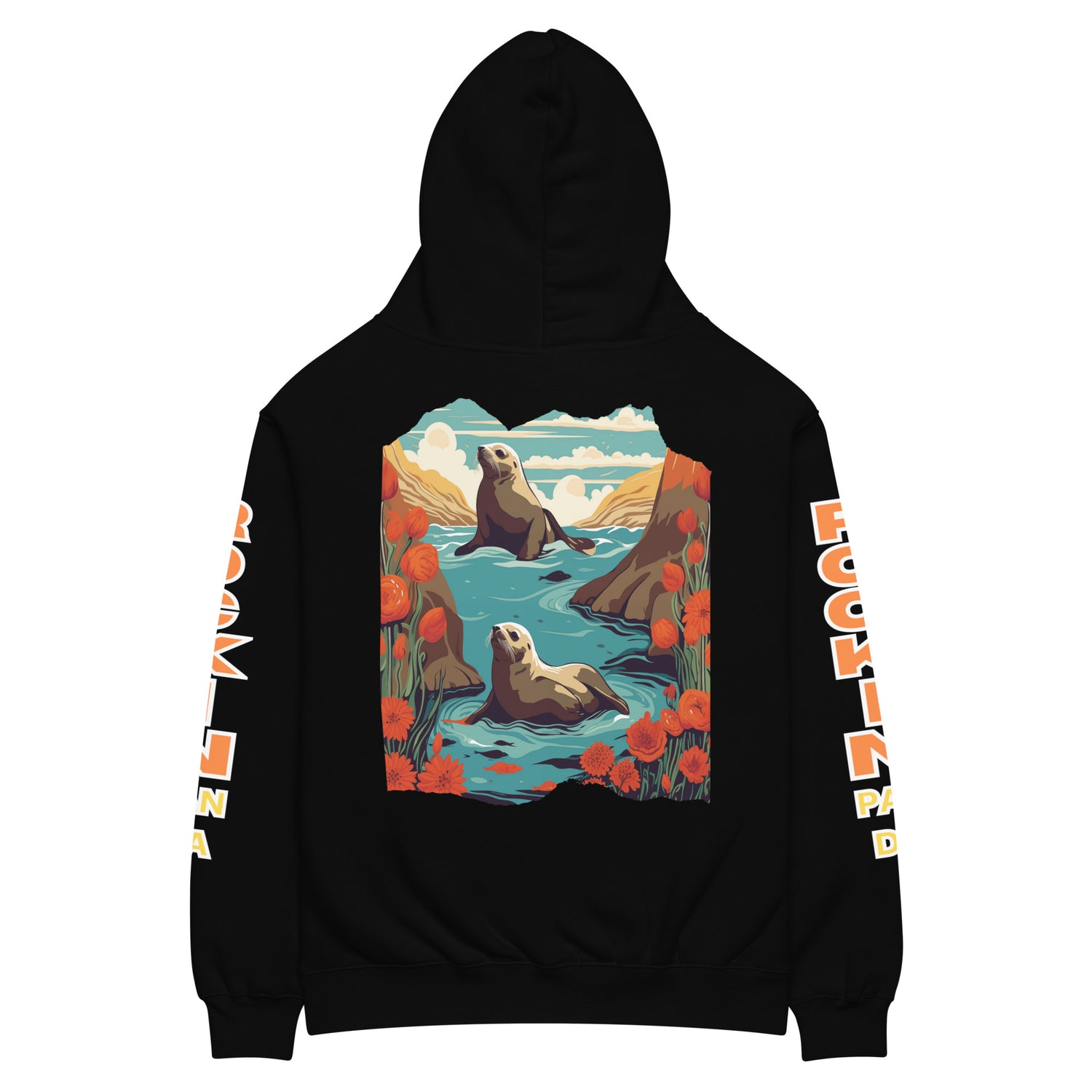 Surf California - Save the Beaches Oversized Unisex Hoodie