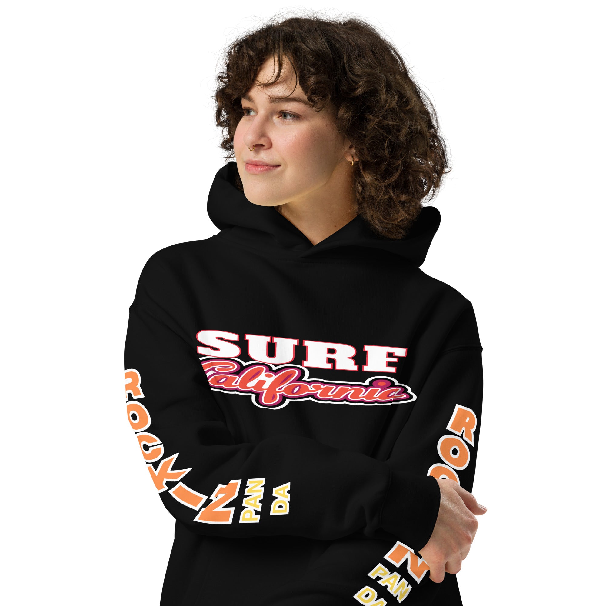 Surf California - Save the Beaches Oversized Unisex Hoodie