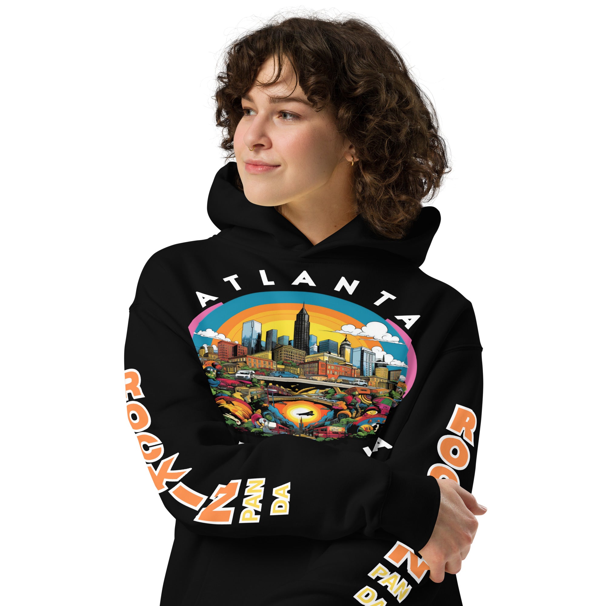 MLK Atlanta Cityscape Unisex Oversized Hoodie