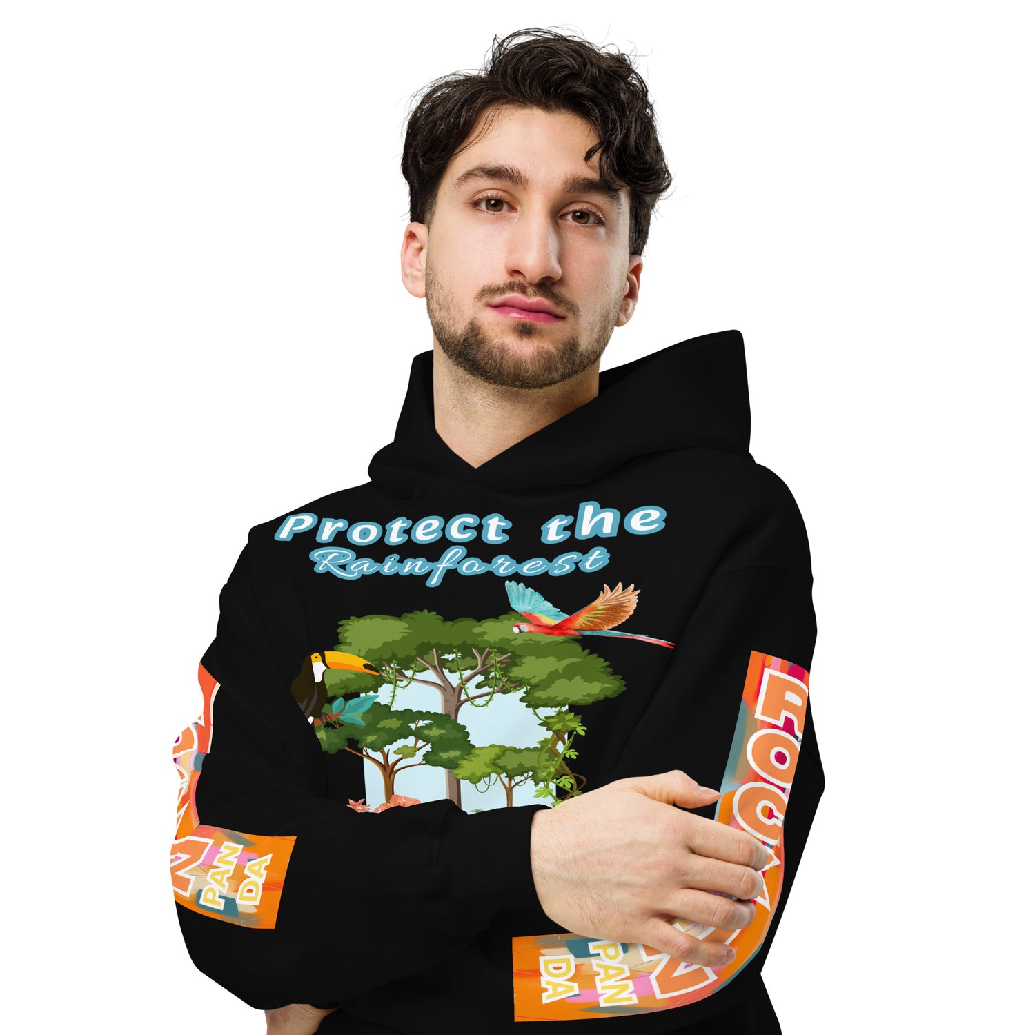 Protect the Rainforest Unisex Oversized Hoodie