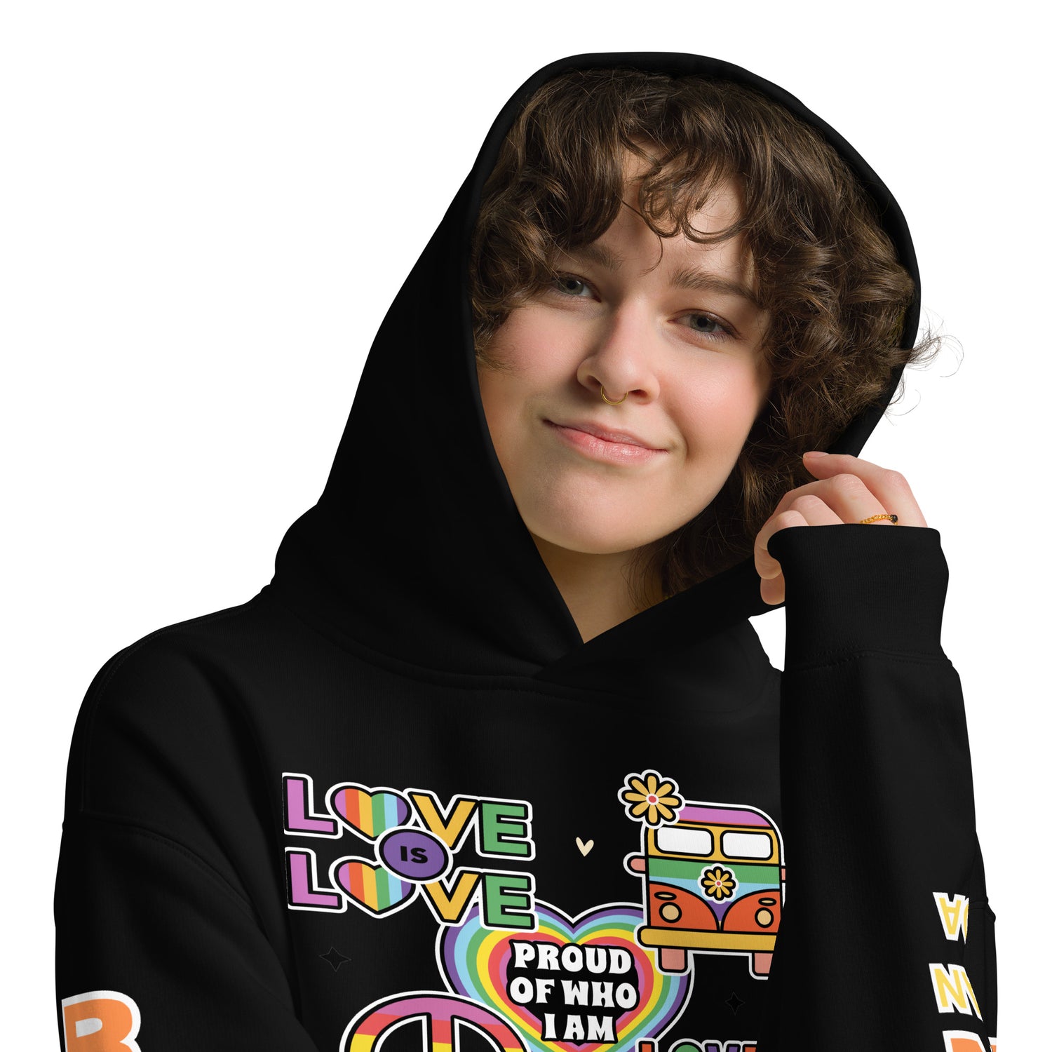 Born This Way Heavyweight Oversized Unisex Hoodie