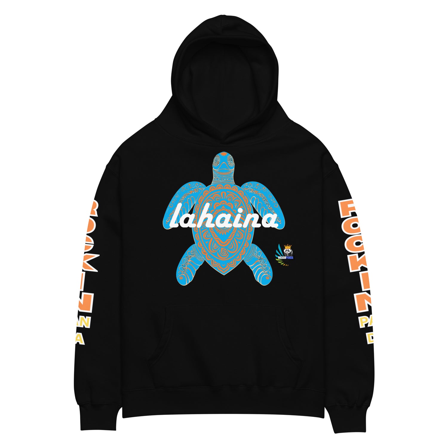 Free Lahaina Tribal Art Oversized Unisex Hoodie