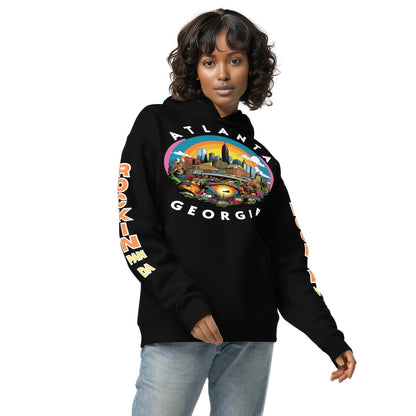 MLK Atlanta Cityscape Unisex Oversized Hoodie