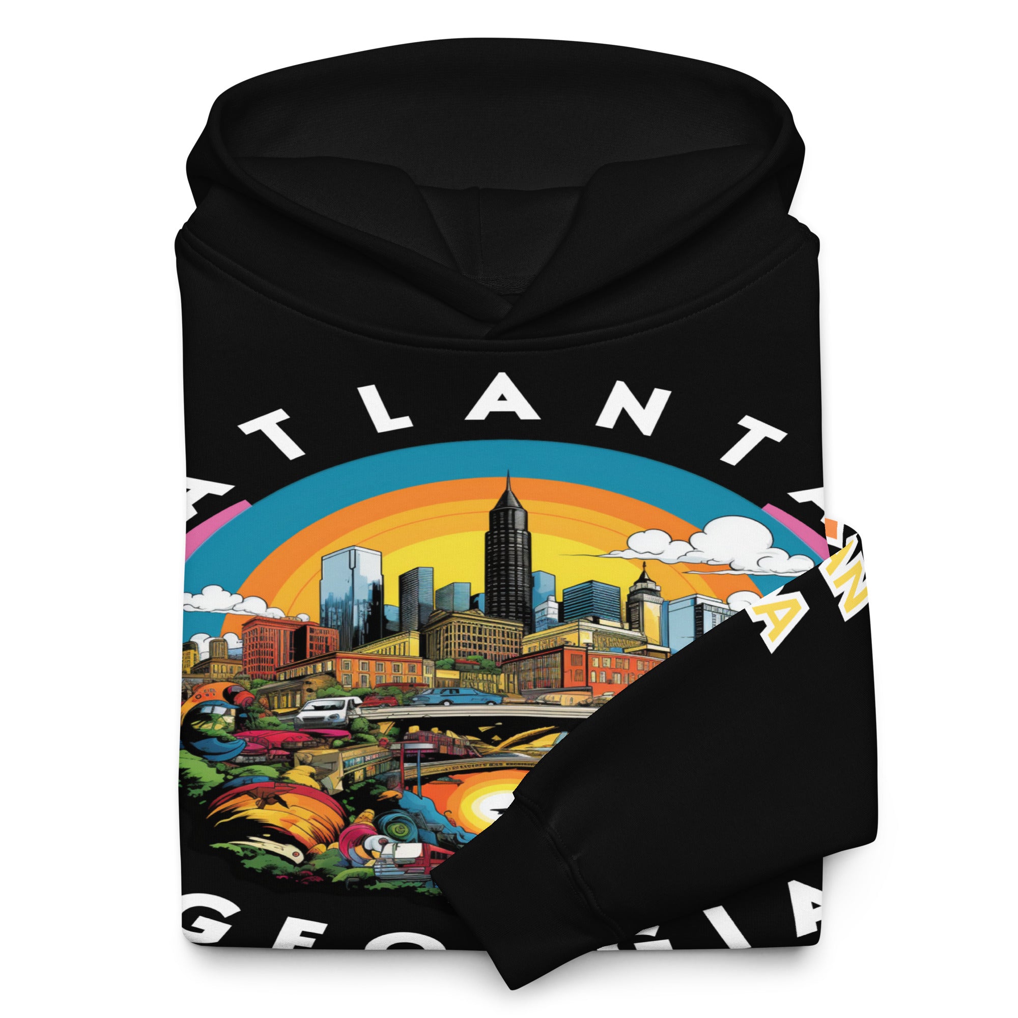 MLK Atlanta Cityscape Unisex Oversized Hoodie