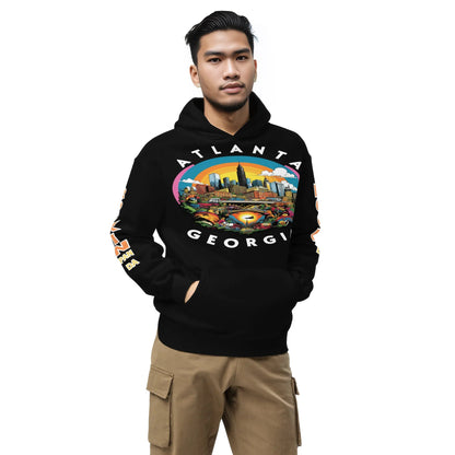 MLK Atlanta Cityscape Unisex Oversized Hoodie