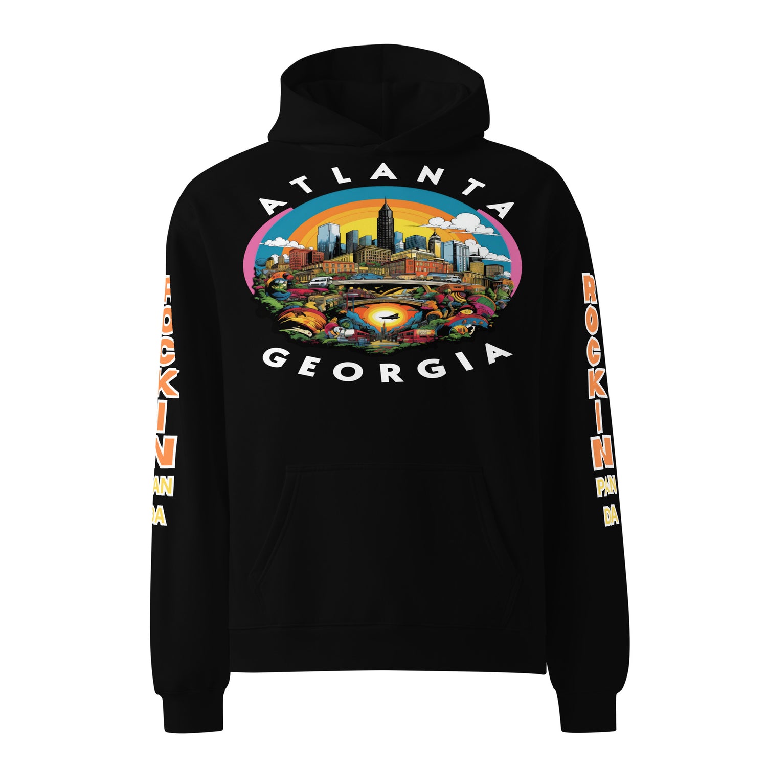 MLK Atlanta Cityscape Unisex Oversized Hoodie