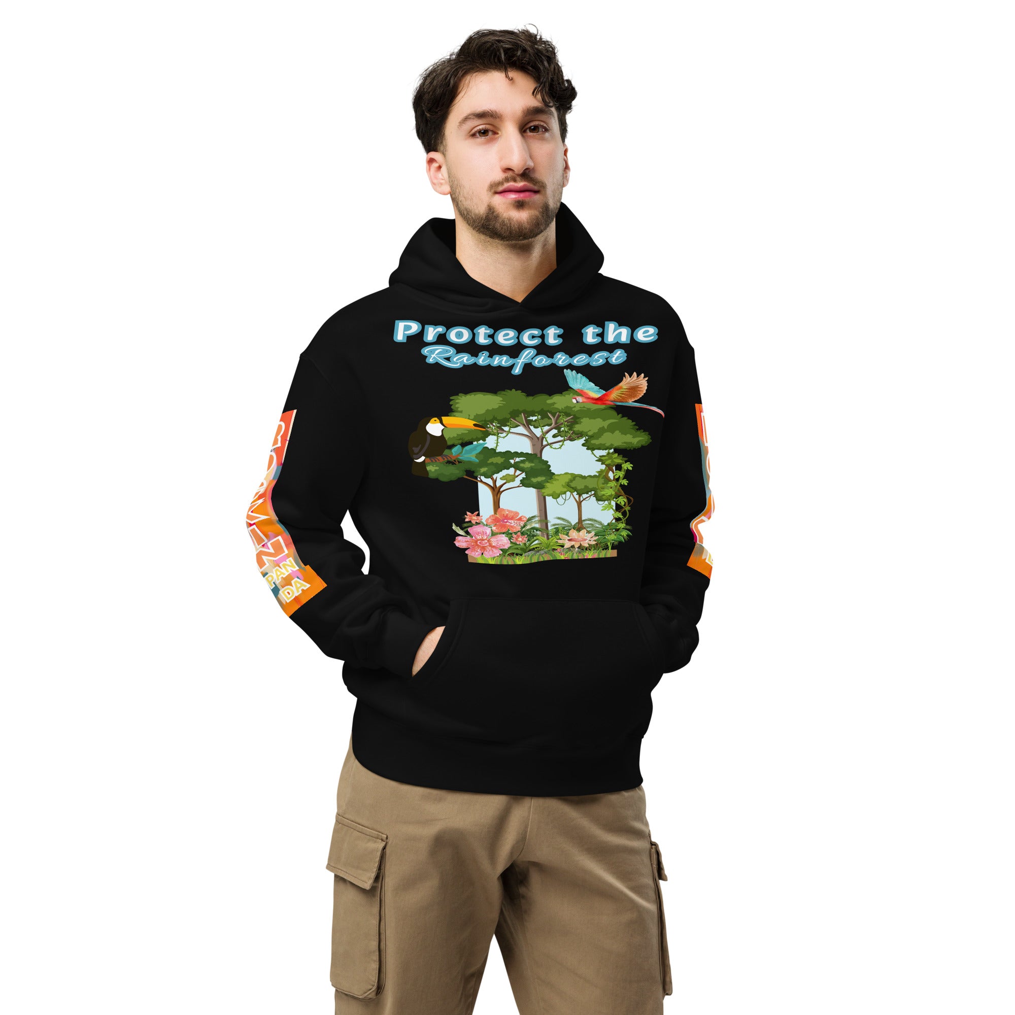 Protect the Rainforest Unisex Oversized Hoodie